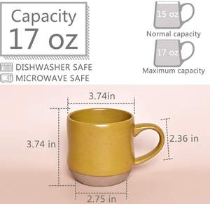 Tasse à café en céramique de haute qualité 450ml 16 oz tasse <span class=keywords><strong>3D</strong></span> tasse en céramique Unique - Product Image 2
