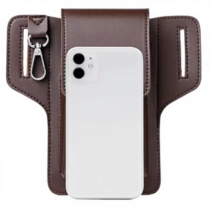 PU Waterproof <strong>Cell</strong> <strong>Phone</strong> Holster for Men Multitool Pouch Case with Keychain Clip <strong>Phone</strong> Belt Hold Waist <strong>Bag</strong> - Product Image 6