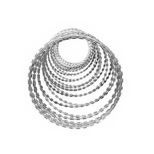 <span class=keywords><strong>ลวดหนาม</strong></span>ชุบสังกะสีแบบม้วน <span class=keywords><strong>ลวดหนาม</strong></span>คอนเสิร์ติน่าความปลอดภัยสูง สำหรับความปลอดภัยในอุตสาหกรรมและที่อยู่อาศัย - Product Image 5