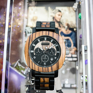 Relojes <span class=keywords><strong>de</strong></span> Madera para Hombre con Diseño Creativo 2026, Reloj Masculino <span class=keywords><strong>de</strong></span> Negocios, Fecha, Alta Calidad, Marca Original, Montre Pour Homme - Product Image 3