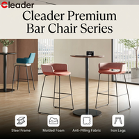 Tabouret de bar moderne de luxe sur mesure en tissu rembourré, tabouret de comptoir de cuisine, mobilier commercial, pieds en métal