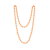 Collier en perles et perles en plastique colorées néon - Accessoire rétro des années 1980 pour les soirées, bijoux tendance et vibrants pour les festivals