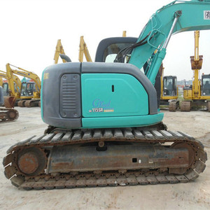 Excavadora de cadenas Kobelco SK115SR usada, 58.8kW, 11.8t, sistema hidráulico, pequeño radio de giro trasero, suministro de fábrica - Product Image 1