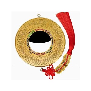 Livraison rapide Taiji traditionnel huit diagrammes miroir Style Feng Shui coulée en alliage de cuivre - Product Image 5