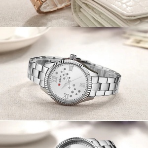นาฬิกาข้อมือแฟชั่นผู้หญิง CURREN 9009 แบรนด์ดังหรูหรา สายสแตนเลส สไตล์คลาสสิก ของแท้ - Product Image 6