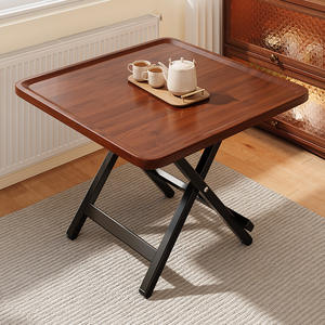Foldable Portable Round Simple Dining <strong>Table</strong> and Chair Set for Home Furniture Rental Housing <strong>Small</strong> Apartment - Product Image 2