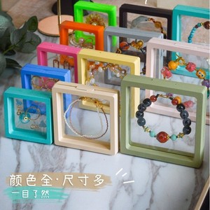 Jewelry Storage <b>Box</b> Transparent Floating Display Case Plastic Multi Color Bracelet Necklace <b>Earring</b> Organizer <b>Gift</b> Packaging - Product Image 1