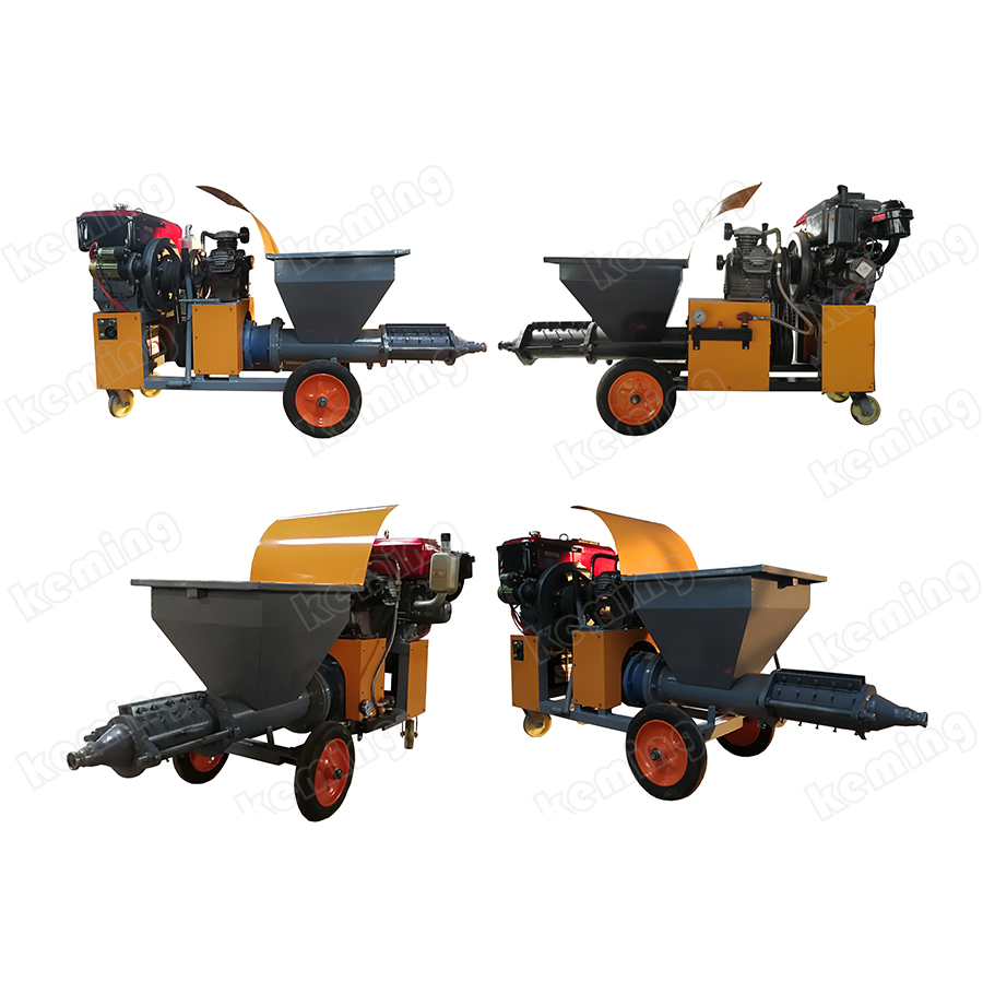 Штукатурная машина с дизельным двигателем, машина для нанесения цемента/раствора/шпатлевки/гипса