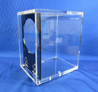 Bespoke Speaker Mini Akrilik Bening, Tempat Berdiri, Tampilan Speaker Lucite Kreatif DIY