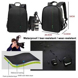 <span class=keywords><strong>Sac</strong></span> à dos imperméable à double épaule pour caméra DSLR, accessoires de photographie de grande capacité, nouvelle collection bon marché, - Product Image 2