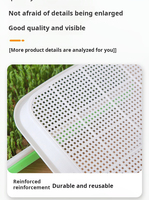 Kit de germination X80-1 pour herbes saines sans terre avec couvercle, plateau de germination pour micro-légumes et semis de jardin