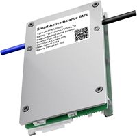 JK-BD6A20S8P Smart BMS 8-20S 24V-80V 60A-80A 0.6A con Balance Activo para Baterías LiFePO4/LTO, Gestión de Carga, Calentamiento, RS485 y CAN para Energía
