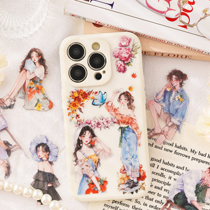 100 Adesivi per Scatola, Serie Poesia Stagionale, Adesivi per Quaderni dei Personaggi, Forniture per Quaderni per Bambini, Adesivi Decorativi - Product Image 4