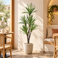 Plante tropicale artificielle en sisal, écologique, en PE, ignifuge, anti-UV, emballage KD, décoration intérieure, anniversaire