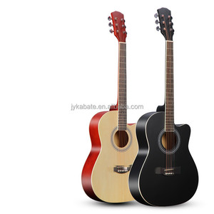 Guitarra Acústica de 39 Pulgadas, 6 Cuerdas, Cuerpo de Madera de Tilo, Cutaway, Acabado Mate, Paquete para Principiantes, Guitarra Hecha <span class=keywords><strong>a</strong></span> Mano para Estudiantes - Product Image 1