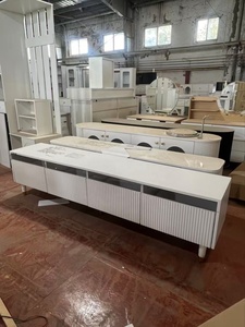 <span class=keywords><strong>Meuble</strong></span> <span class=keywords><strong>TV</strong></span> en bois blanc de luxe moderne de haute qualité avec tiroirs de rangement, meubles de <span class=keywords><strong>salon</strong></span>, pieds dorés - Product Image 4