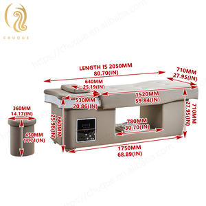 Cama de Champú de Spa de Terapia de Agua Japonesa Multifuncional Portátil Moderna Chuque con Reposacabezas Incorporado - Product Image 6