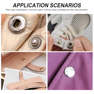 Bền nylon cap Snap Nút rắn màu 15mm + 831 # mạ mùa xuân Snap Nút - Product Image 6