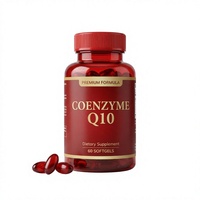 Capsules de Coenzyme Q10 en gélules molles OEM ODM, 60 capsules, complément nutritionnel, soutien antioxydant, marque privée