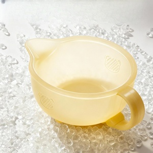 Bol d'alimentation pour bébé en silicone sans BPA XHJ pour enfants de 0 à 2 ans avec bec verseur, couleur personnalisée, modèle FSW-<span class=keywords><strong>1</strong></span>, 200 ml, 13x11x5 cm, pour la diversification alimentaire - Product Image 3