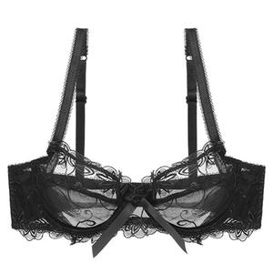 Nuevo sujetador francés 2026 ultrafino transparente con encaje, para busto grande, adelgazante y antideslizante - Product Image 4