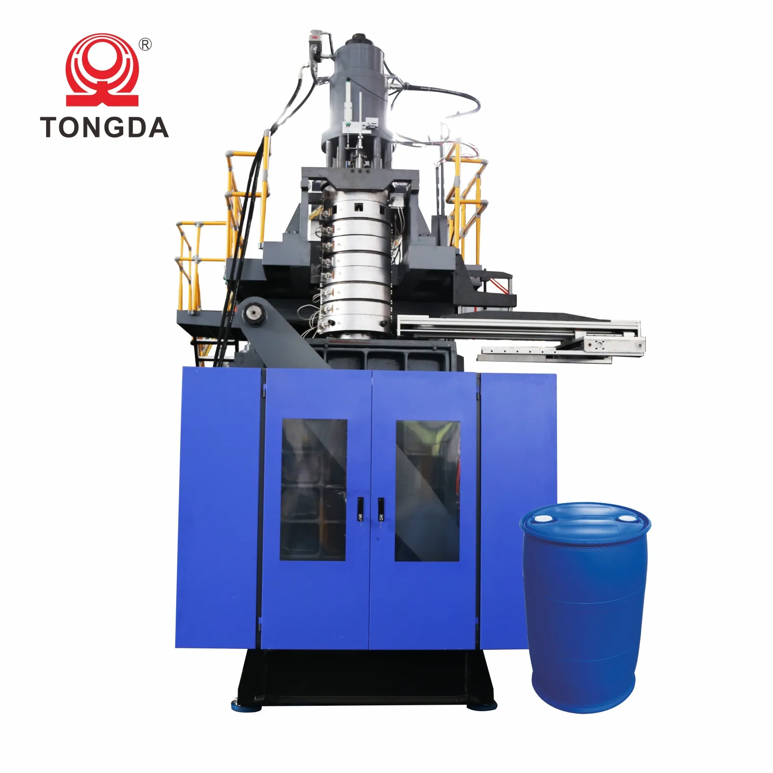 TONGDA TDB-250F completamente automática hdpe extrusión 200l 220 litros tambor de plástico máquina de moldeo por soplado