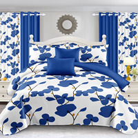 Vente en gros directe usine en ligne : Ensemble de literie imprimé doux 10-en-1 pour chambre à coucher (drap, couette, rideaux)
