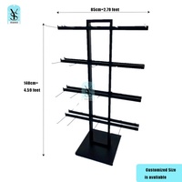 Accessoires Chaussettes Chaussons Étagère Dépanneur Snacks Floor Stand Display Stand Avec Crochets