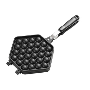 可持续家用铸铁鸡蛋煎锅章鱼烧机鹌鹑蛋模具虾烤盘 - Product Image 1