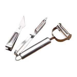 Three Piece Stainless Steel Peeler Set Multi Function Potato Fruit Vegetable Scraper Kitchen Tool - Product Image 5