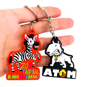 NO MOQ Bespoke Customize Soft PVC 3D Keychain Custom Cute Silicone Car Keyrings Personalized Cartoon Anime Rubber Keychains