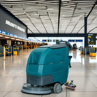 Machine d'épurateur de laveuse de sol électrique automotrice haute puissance 1300W 510MM balayeuse de sol d'entraînement de marche nouvel état