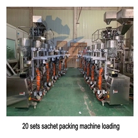 Machine de remplissage automatique pour sachets de pâte de tomate, sauces liquides, sorbets et miel, avec emballage horizontal en sachets jumeaux et enveloppes