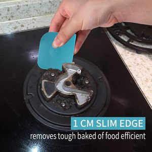 Raspador de Plástico para Alimentos, Espátula de Nylon Anti-Rayaduras para Limpiar Grasa y Alimentos Quemados, Raspador de Sartenes - Product Image 3