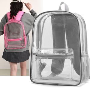Transparent Pvc <b>Backpack</b> <b>Waterproof</b> Stadium Approved Secure Concert <b>School</b> Travel Shoulder Bag - Product Image 3