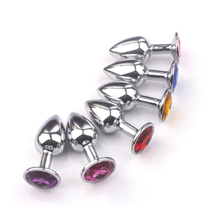Petit <span class=keywords><strong>Plug</strong></span> Anal unisexe en métal pour adulte, jouets sexuels, bijoux en cristal de diamant, toucher lisse, <span class=keywords><strong>Plug</strong></span> Anal féminin - Product Image 5