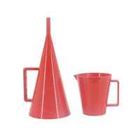 SHENXIAN 64-L0056 Vaso viscosímetro para líquido de perforación, embudo de plástico ABS de 946 ml, vaso Marsh de 152 mm, 1 año de garantía, OEM/ODM