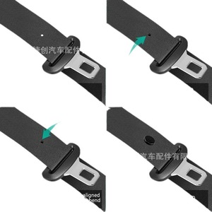 Botón de plástico negro para hebilla de cinturón de seguridad de coche, clip de fijación de seguridad para uso general - Product Image 1