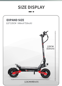 750W Dual Motor 52V 23.4Ah 43 MILES Mountain Scooter 11 Inch*2 Tires Full Suspension 28MPH Factory Direct for Off-Road Trail - Product Image 3