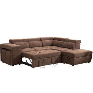 Canapé-lit moderne de style européen, grand, extensible, pliable, revêtement en tissu durable pour salon, chambre à coucher, hôtel - Product Image 1