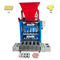 Équipement de fabrication de briques 4-35a, garantie d'un an sur le moteur vibrant, pièces de rechange toujours disponibles, machine à blocs semi-automatique fiable