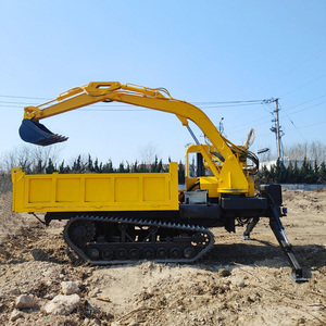Engrenage de bras d'excavatrice pour camion-benne sur chenilles de 8 tonnes |   Moteur Yunnei 4102, boîte de vitesses, chenilles en caoutchouc pour la construction, haute efficacité - Product Image 6