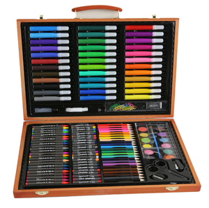 Ensemble de <span class=keywords><strong>dessin</strong></span> et de peinture portable pour artistes avec étui, cadeau pour la fête des enfants - Product Image 4
