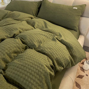 Ensemble de literie en flanelle de style Sheinss en velours épais Sunny Textile, jupe de lit, housse de <span class=keywords><strong>couette</strong></span>, taies d'oreiller - Product Image 2