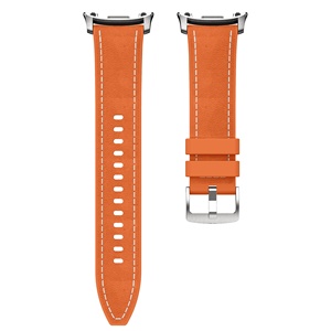 Correa de silicona de cuero <span class=keywords><strong>compatible</strong></span> <span class=keywords><strong>con</strong></span> <span class=keywords><strong>Samsung</strong></span> Galaxy Watch 8 40/44mm, correa deportiva adecuada para Galaxy Watch 8 Classic - Product Image 2