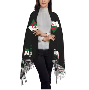 Argelia LNation bandera mujer invierno bufanda suave cálida manta bufandas flecos Pashmina bufanda - Product Image 2