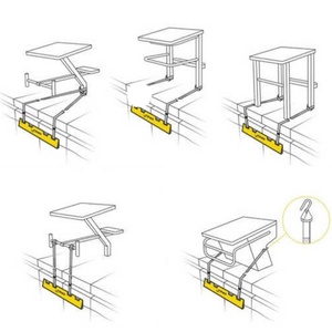 Cale <span class=keywords><strong>de</strong></span> départ pour natation en arrière, facile à utiliser, durable, en alliage d'aluminium, portable, pour <span class=keywords><strong>piscine</strong></span> - Product Image 5