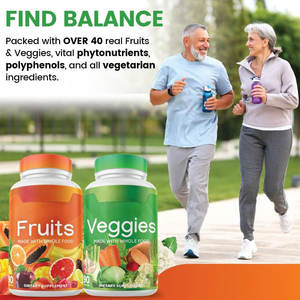 Cápsulas de Suplemento de Frutas y Verduras OEM, Más de 40 Frutas y Verduras Diferentes, Superalimentos Integrales, Alto Contenido de Betacaroteno, 90 Unidades - Product Image 5