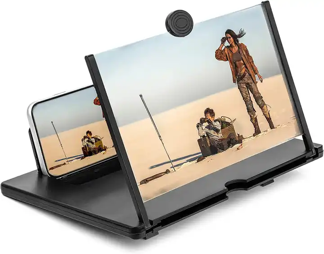 3D Phone Screen Magnifier HD Projector Adjustable Mobile Phone Holder Stand Screen Amplifier for Smartphone
