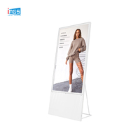 Affichage numérique vertical Android LCD 1080x1920 de 49 pouces, 19 mm, fin et autoportant, pour centre commercial